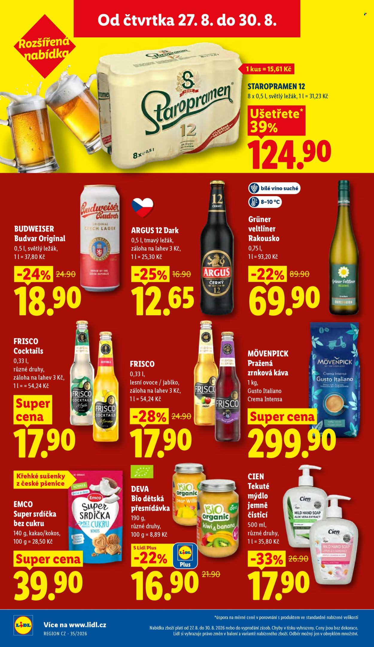 Leták Lidl - 27. 8. 2026 - 30. 8. 2026. Strana 34