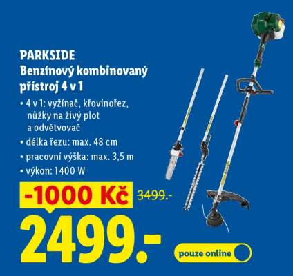 PARKSIDE Benzínový kombinovaný přístroj 4 v 1