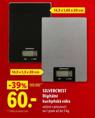 SILVERCREST DIGITÁLNÍ KUCHYŇSKÁ VÁHA