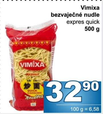 Vimixa bezvaječné nudle