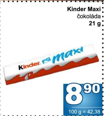 Kinder Maxi,