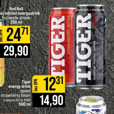 Tiger energy drink speed strawberry boom