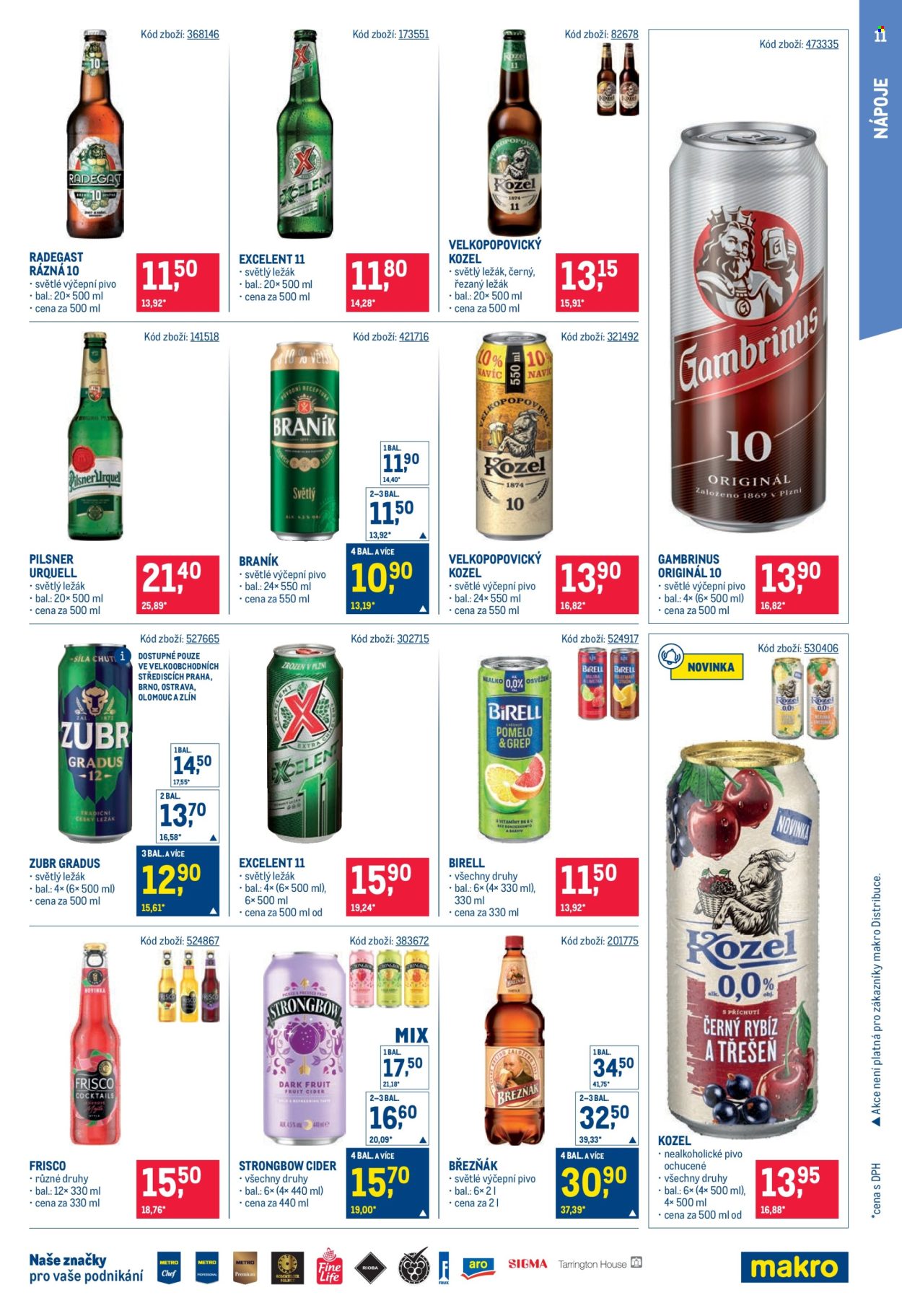 Leták MAKRO - 26. 8. 2026 - 8. 9. 2026. Strana 11