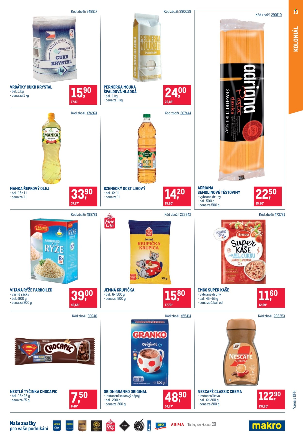 Leták MAKRO - 26. 8. 2026 - 8. 9. 2026. Strana 13
