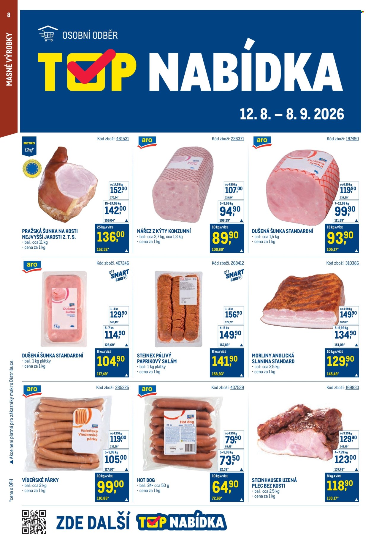 Leták MAKRO - 26. 8. 2026 - 8. 9. 2026. Strana 8