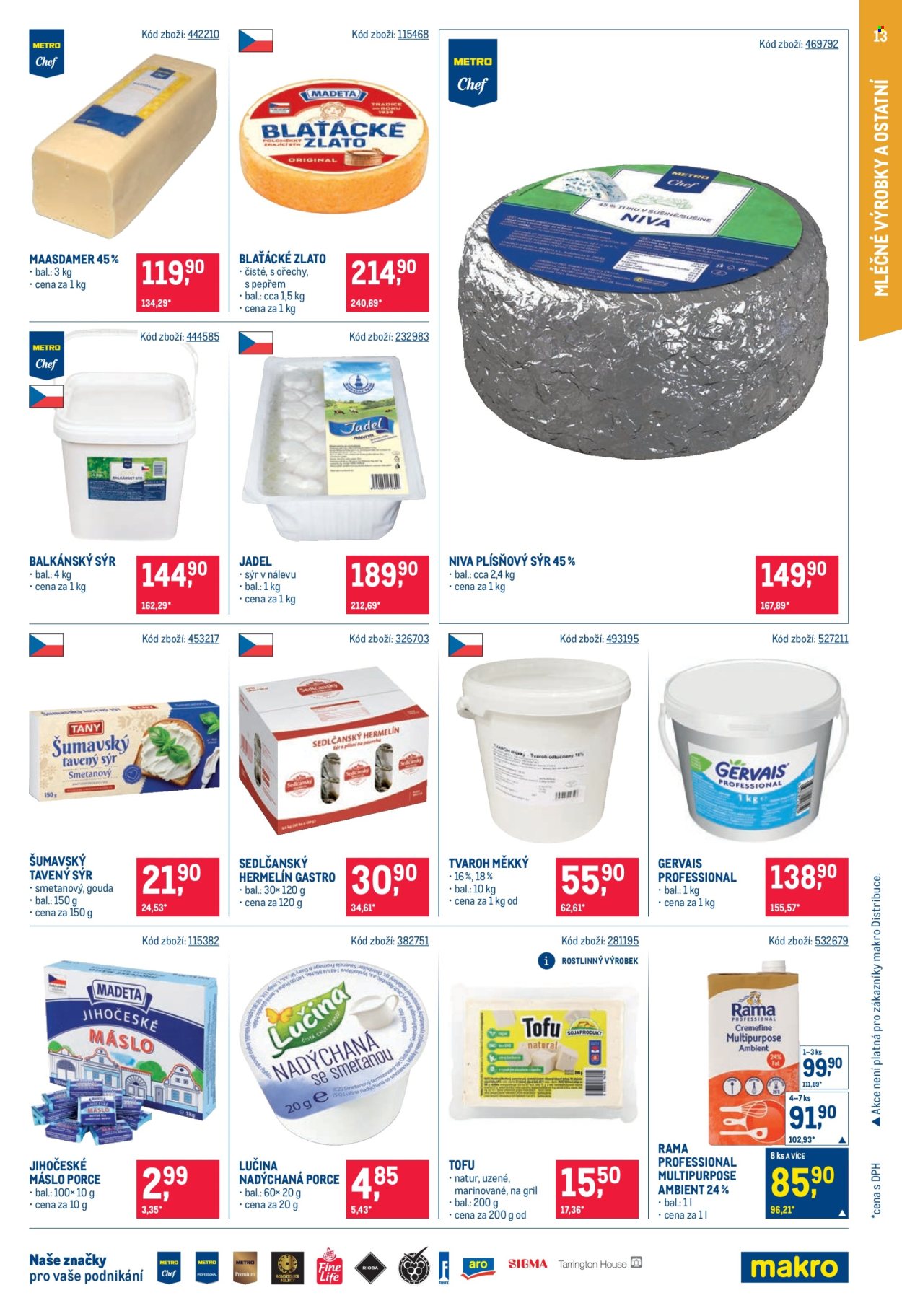 Leták MAKRO - 26. 8. 2026 - 8. 9. 2026. Strana 13