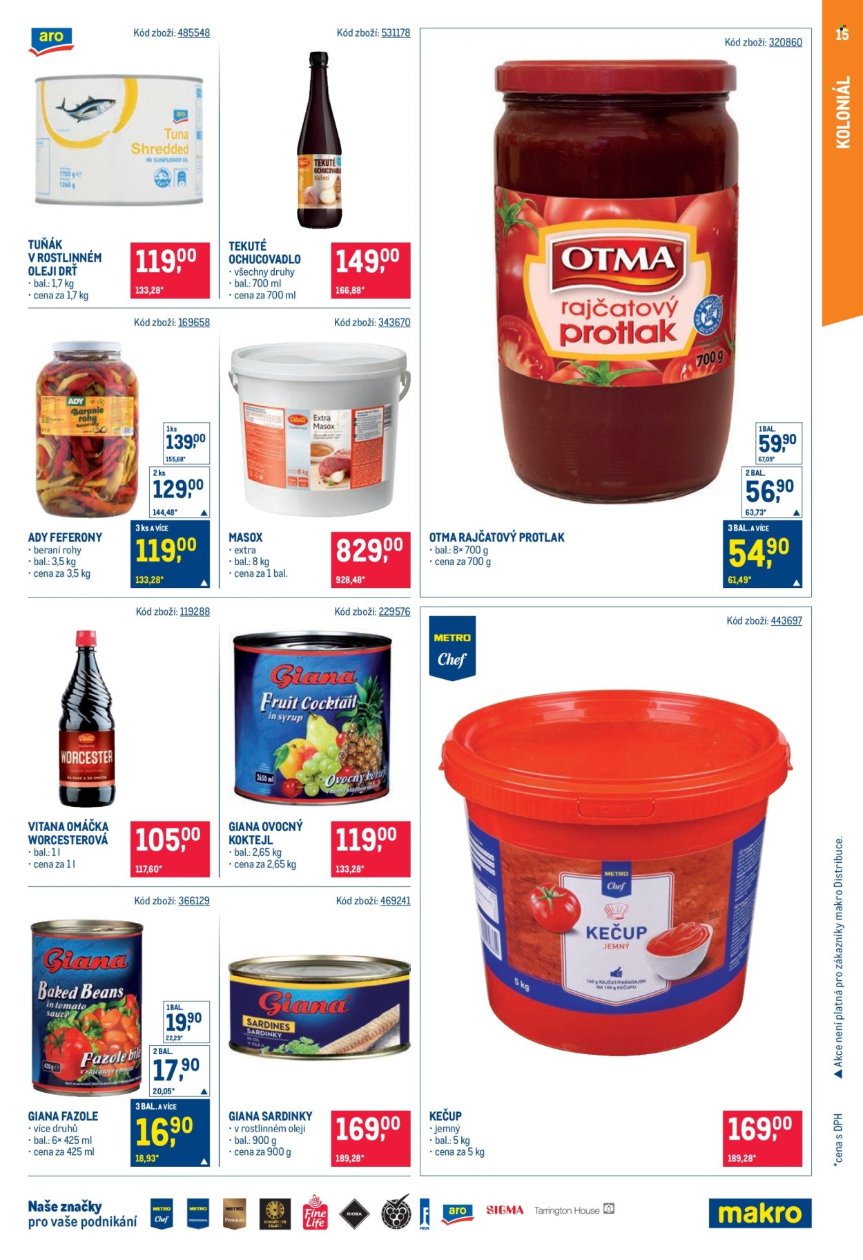Leták MAKRO - 26. 8. 2026 - 8. 9. 2026. Strana 15