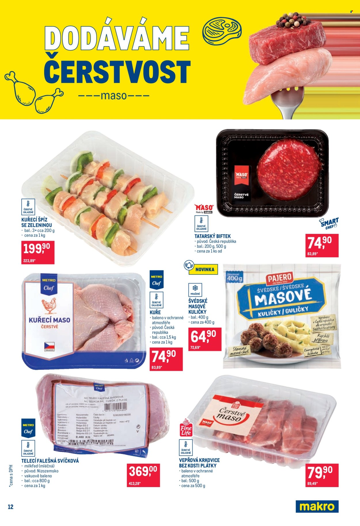 Leták MAKRO - 26. 8. 2026 - 8. 9. 2026. Strana 12