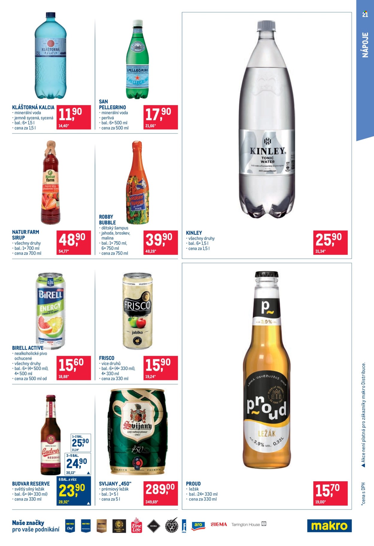 Leták MAKRO - 26. 8. 2026 - 8. 9. 2026. Strana 21