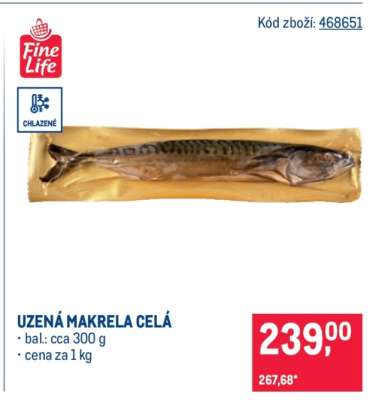 UZENÁ MAKRELA CELÁ
