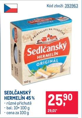 Sedlčanský Hermelín 45 %