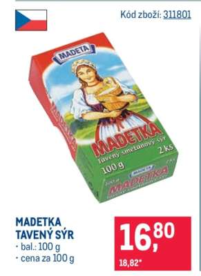 Madetka tavený sýr