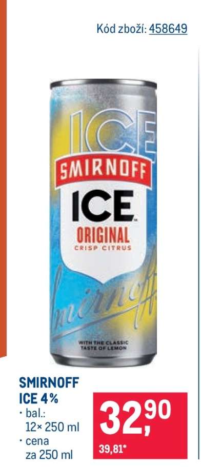 Smirnoff Ice 4 %