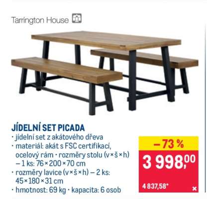 JÍDELNÍ SET PICADA