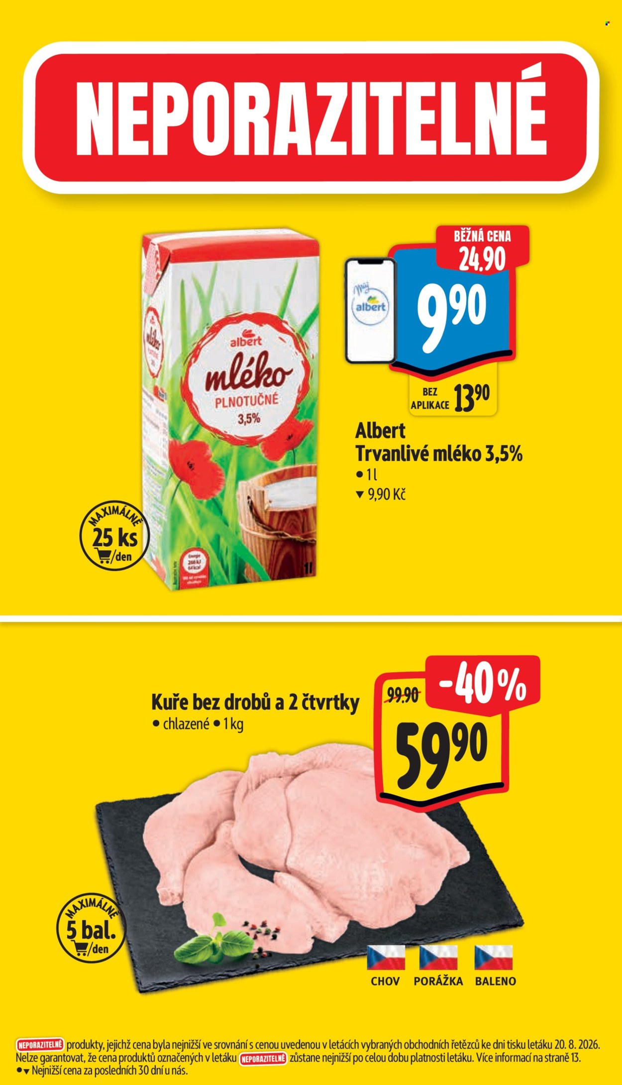 Leták Albert Supermarket - 26. 8. 2026 - 1. 9. 2026. Strana 2