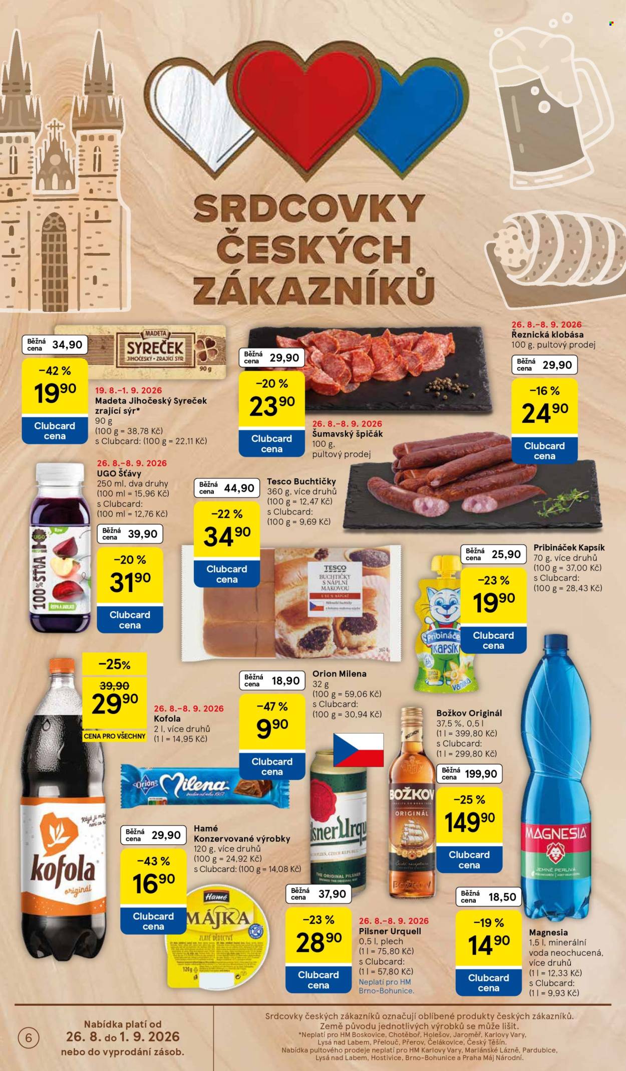 Leták TESCO - 26. 8. 2026 - 1. 9. 2026. Strana 6