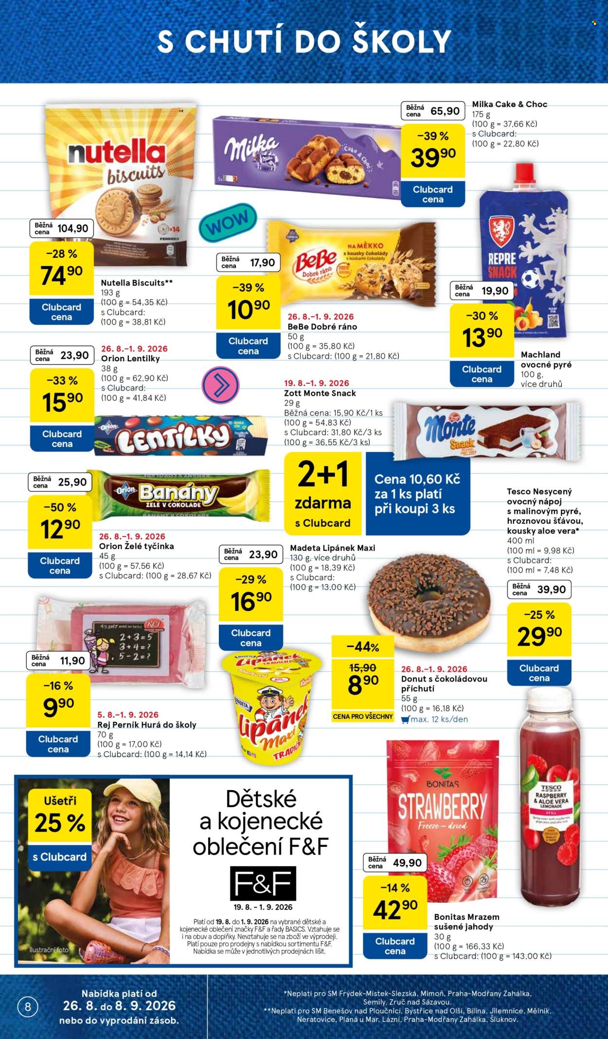 Leták TESCO supermarket - 26. 8. 2026 - 1. 9. 2026. Strana 8