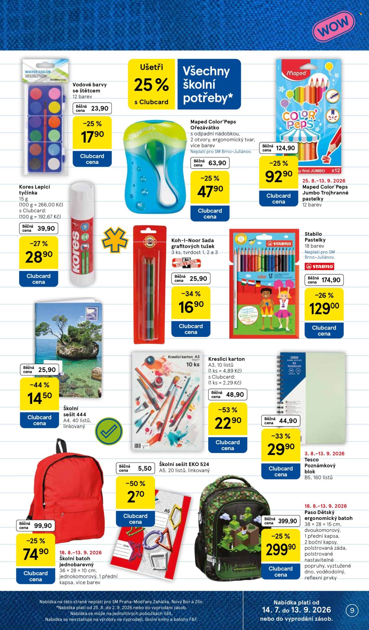 Leták TESCO supermarket - 26. 8. 2026 - 1. 9. 2026. Strana 9