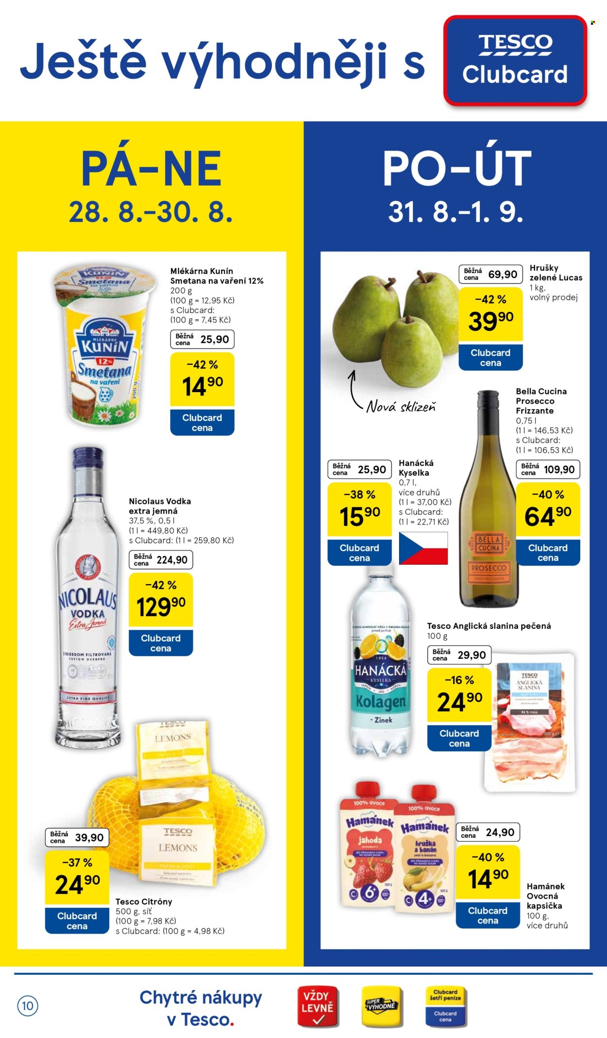 Leták TESCO supermarket - 26. 8. 2026 - 1. 9. 2026. Strana 10