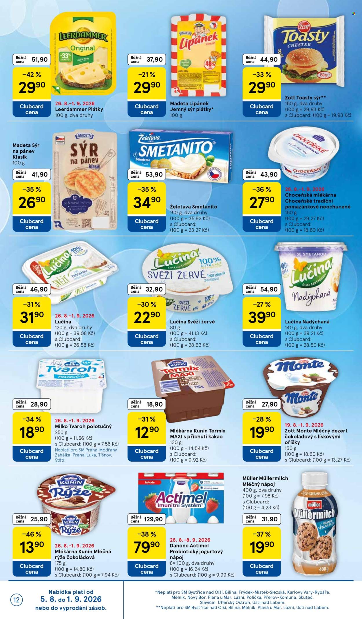 Leták TESCO supermarket - 26. 8. 2026 - 1. 9. 2026. Strana 12
