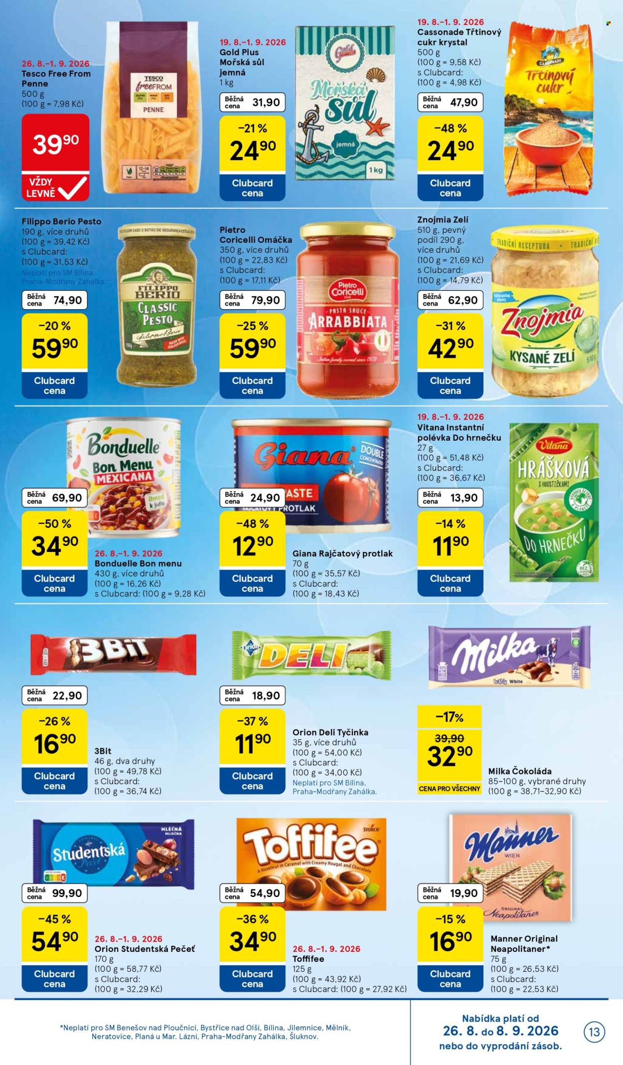 Leták TESCO supermarket - 26. 8. 2026 - 1. 9. 2026. Strana 13