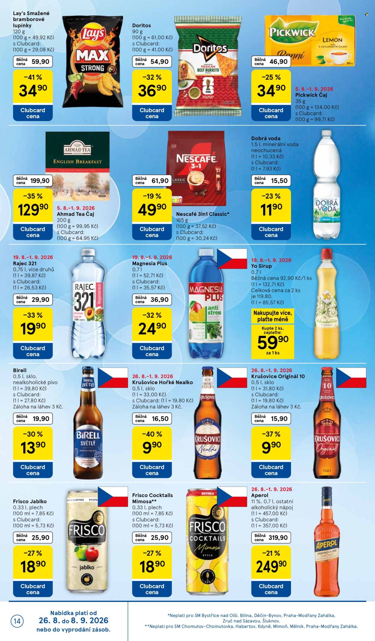 Leták TESCO supermarket - 26. 8. 2026 - 1. 9. 2026. Strana 14
