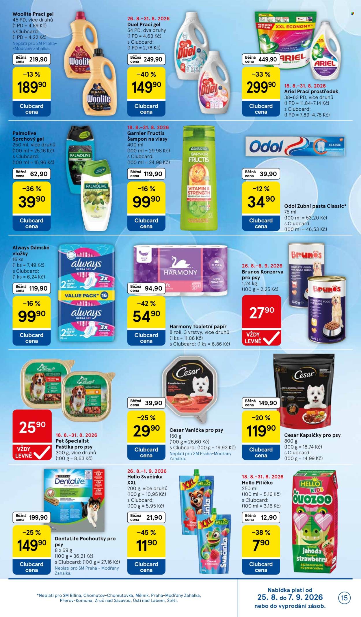 Leták TESCO supermarket - 26. 8. 2026 - 1. 9. 2026. Strana 15