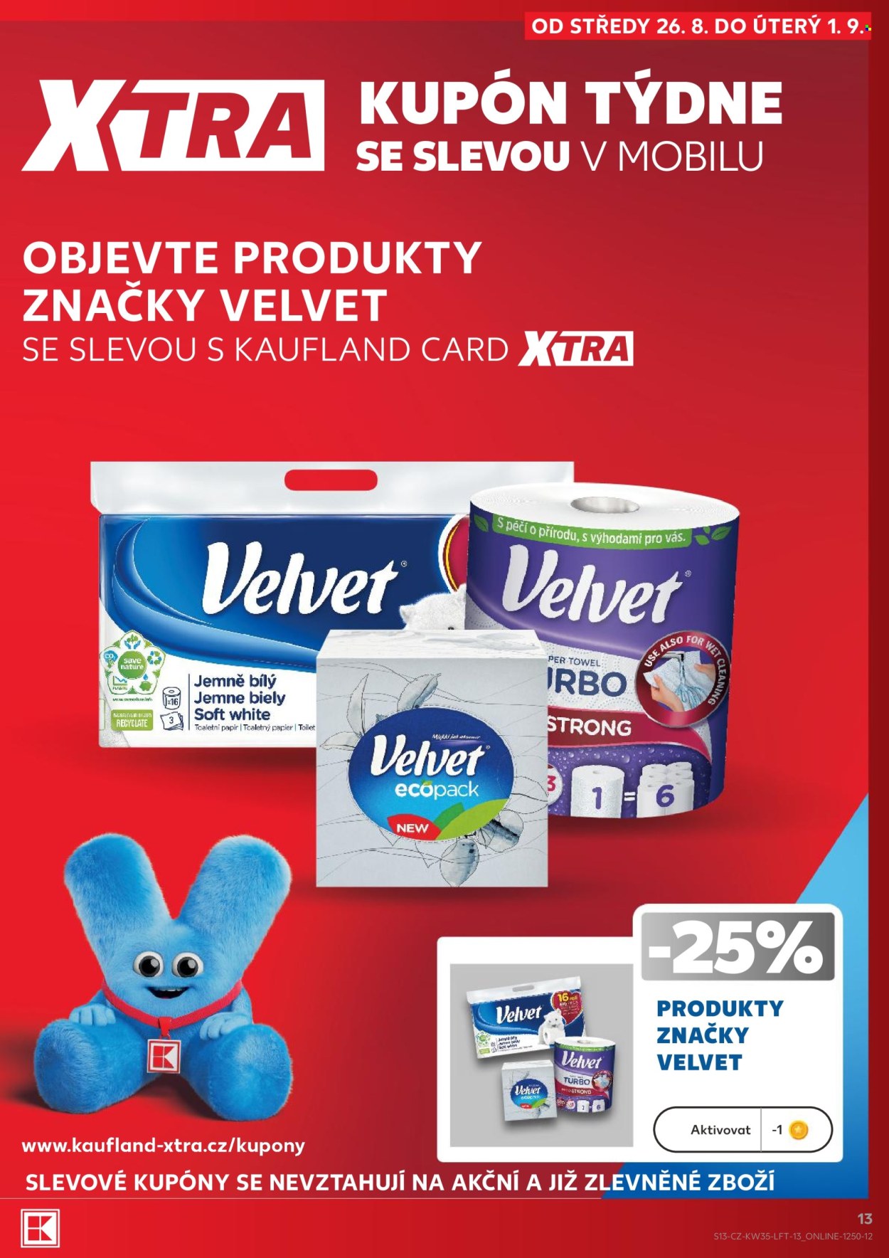Leták Kaufland - 26. 8. 2026 - 1. 9. 2026. Strana 13