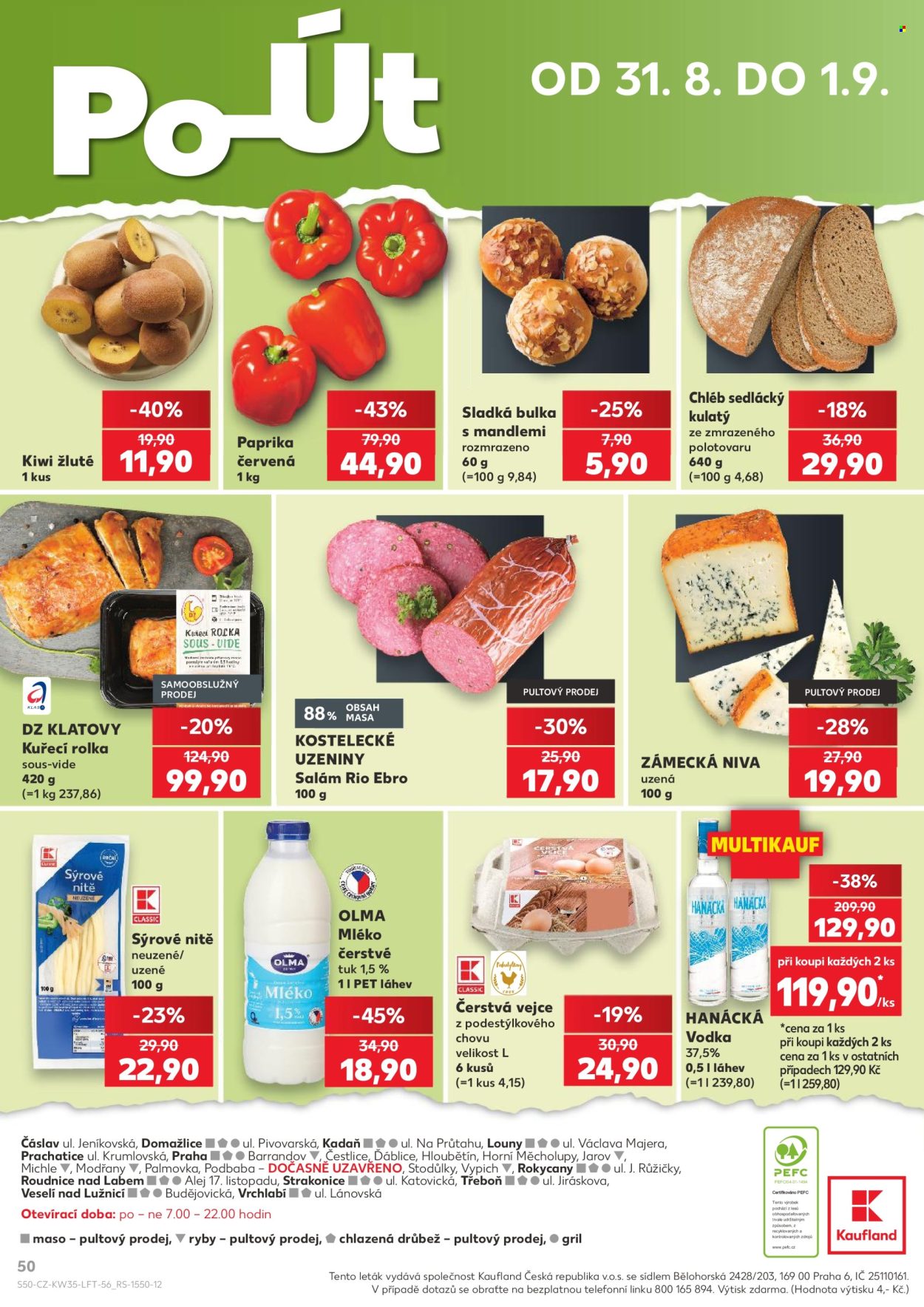 Leták Kaufland - 26. 8. 2026 - 1. 9. 2026. Strana 50