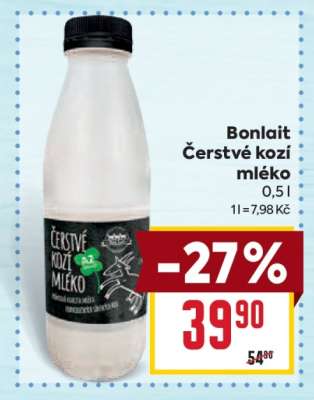 Bonlait čerstvé kozí mléko