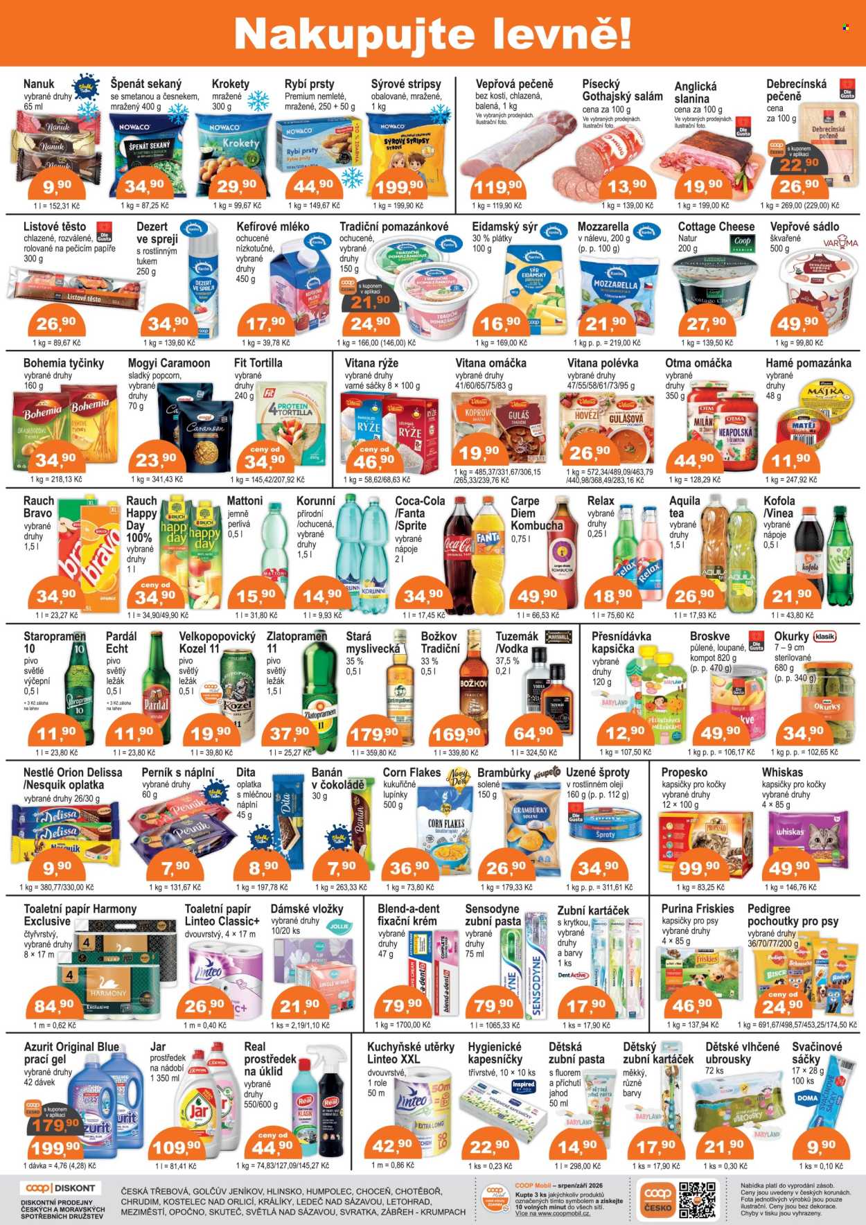 Leták coop DISKONT - 26. 8. 2026 - 8. 9. 2026. Strana 2