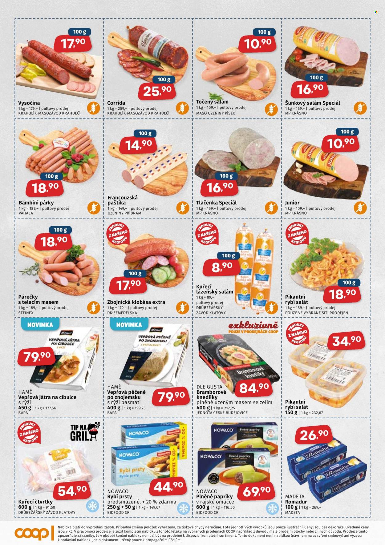 Leták coop JEDNOTA - 26. 8. 2026 - 8. 9. 2026. Strana 2