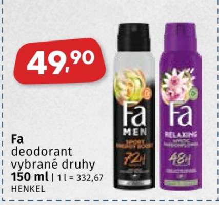 Fa deodorant