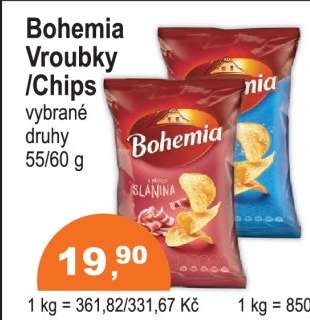 Bohemia Vroubky, Chips
