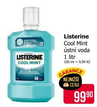 Listerine Cool Mint ústní voda 1 litr