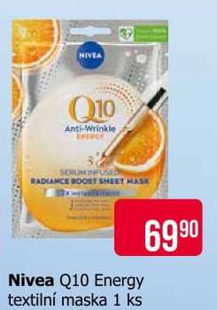 Nivea Q10 Energy textilní maska 1 ks