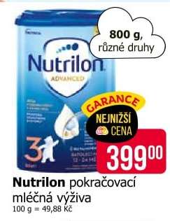 Nutrilon pokračovací mléčná výživa