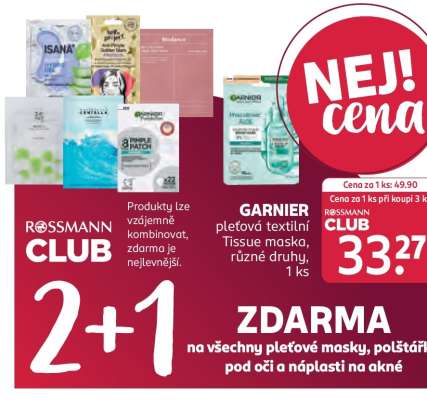 GARNIER pleťová textilní Tissue maska