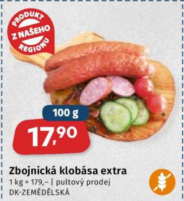 Zbojnická klobása extra
