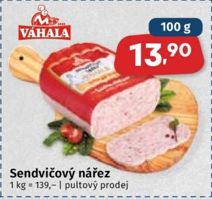 Váhala Sendvičový nářez