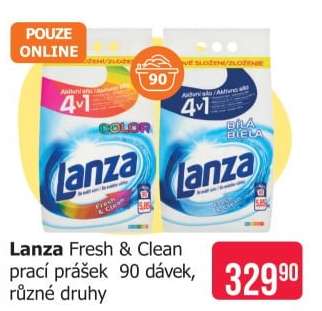 Lanza Fresh & Clean prací prášek