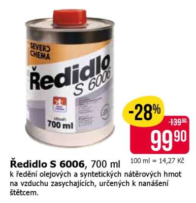 Ředidlo s 6006 700 ml