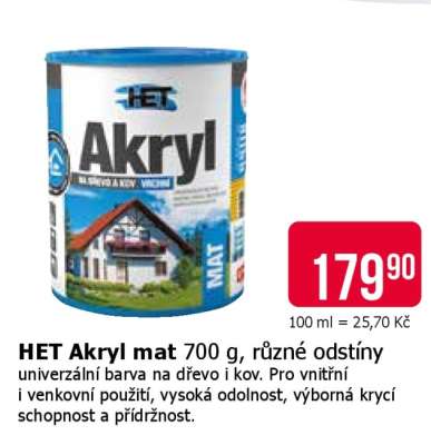 HET Akryl mat