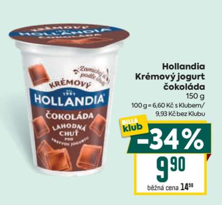 Hollandia krémový jogurt čokoláda