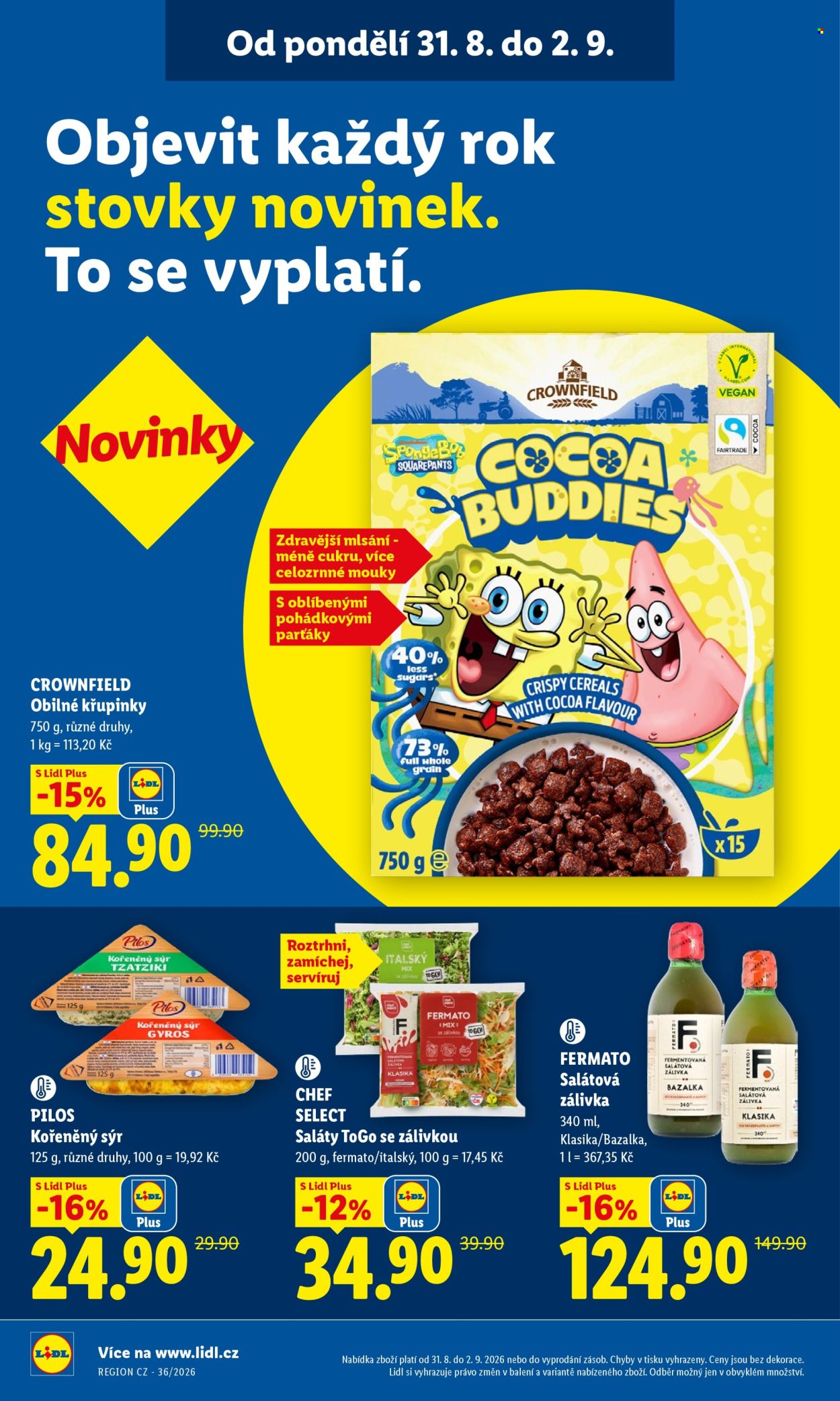 Leták Lidl - 31. 8. 2026 - 2. 9. 2026. Strana 34