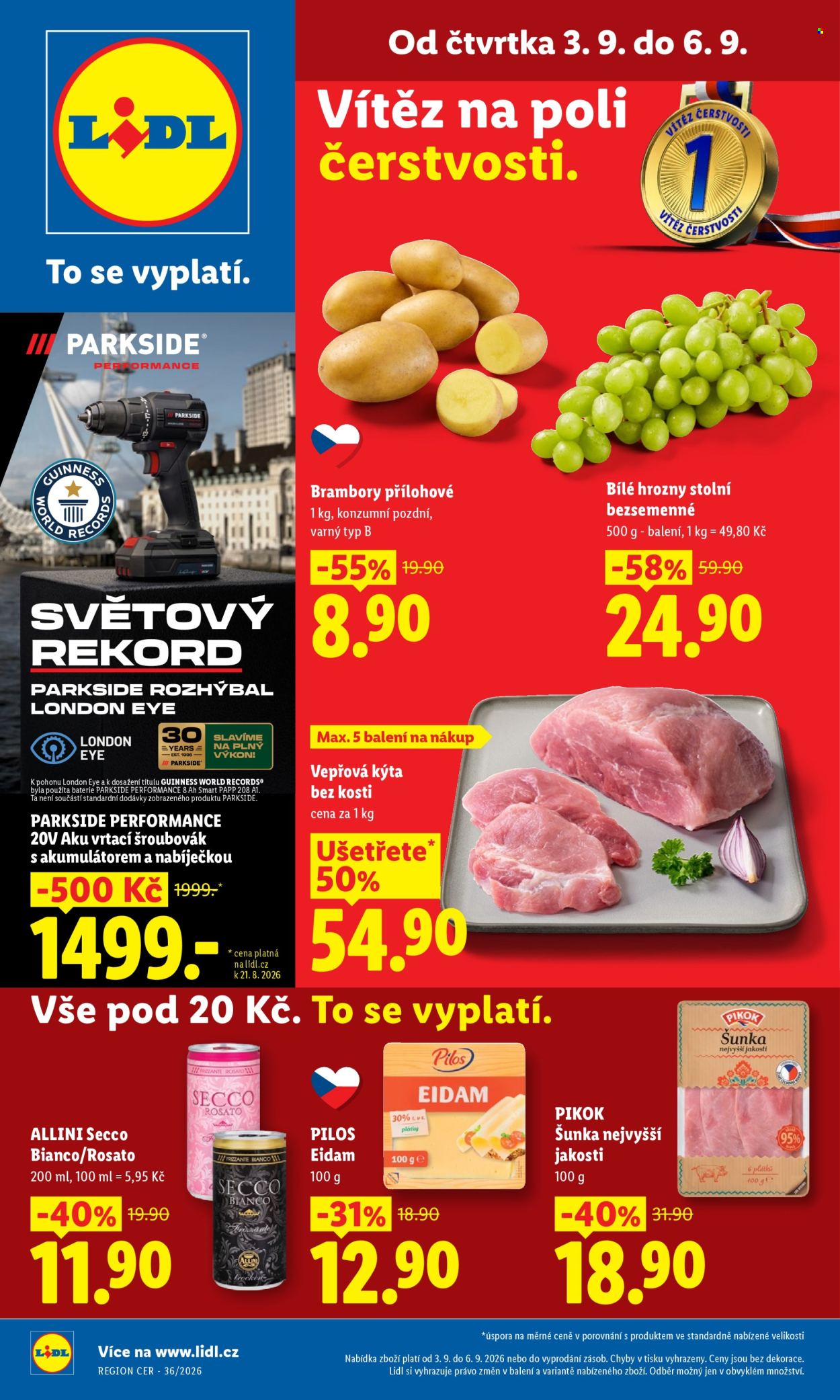 Leták Lidl - 3. 9. 2026 - 6. 9. 2026. Strana 1