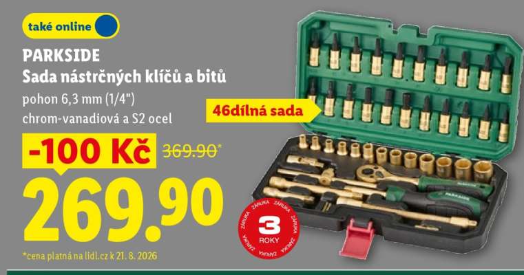 PARKSIDE Sada nástrčných klíčů a bitů