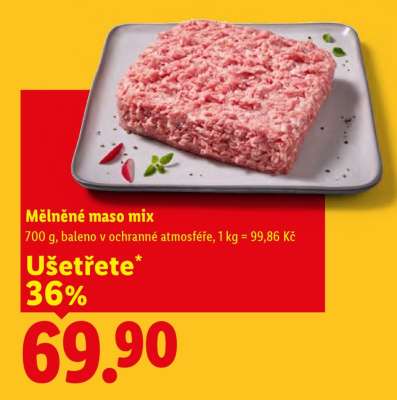 Mělněné maso mix