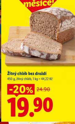 ŽITNÝ CHLÉB BEZ DROŽDÍ