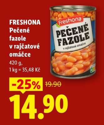FRESHONA Pečené fazole v rajčatové omáčce